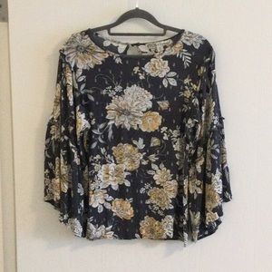 3 for $20 item - Bell Sleeve Blouse - gray